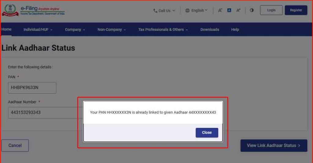 How to Link PAN Card with Aadhaar Card 