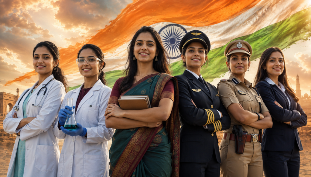 Beti Bachao Beti Padhao campaign promoting women empowerment, education, and career opportunities for Indian girls.